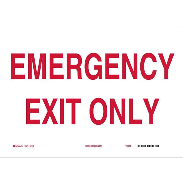 84664 B302-10X14-WR-T-EMERGENCY EXIT O