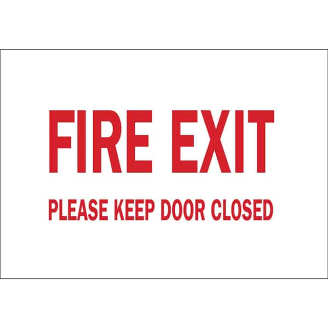 84683 B302-10X14-WR-T-FIRE EXIT PLEASE