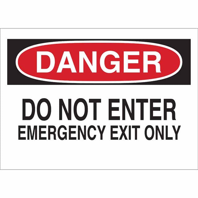 84057 B302-10X14-WK-O-DAN-DO NOT ENTER