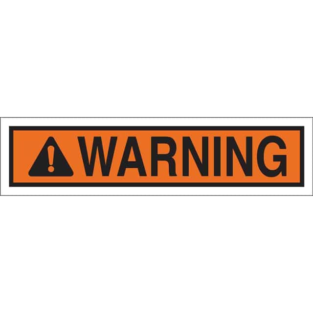 88065 HDR ANSI SELF STICK WARNING 3.5X