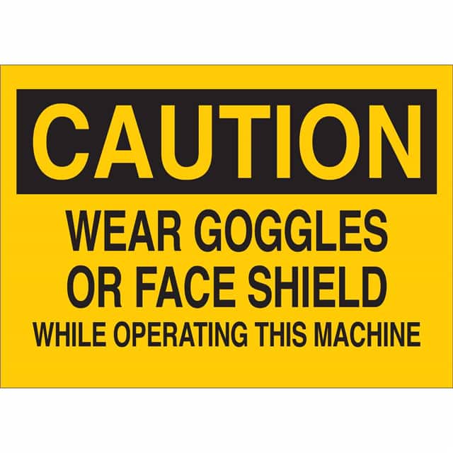 85000 B302-10X14-YK-O-CAU-WEAR GOGGLES