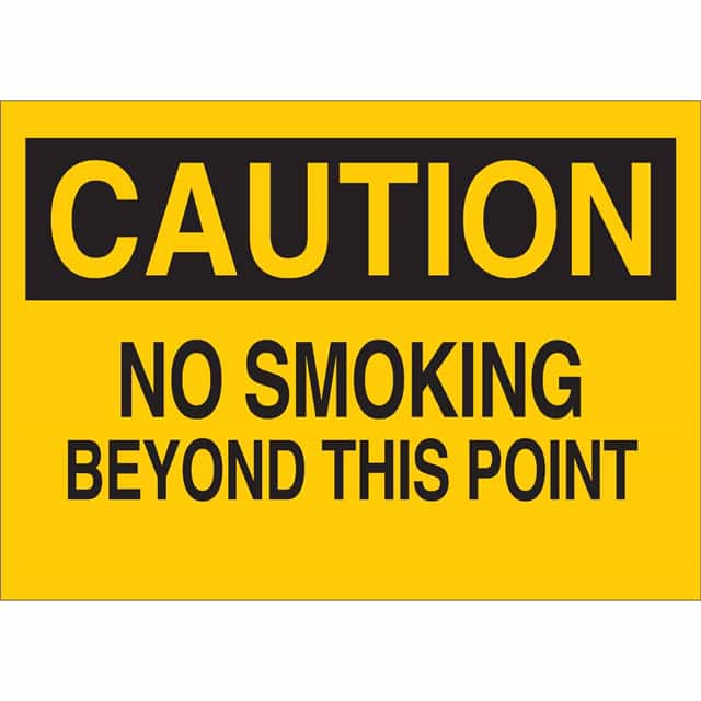 88347 B302-7X10-YK-O-CAU-NO SMOKING BE