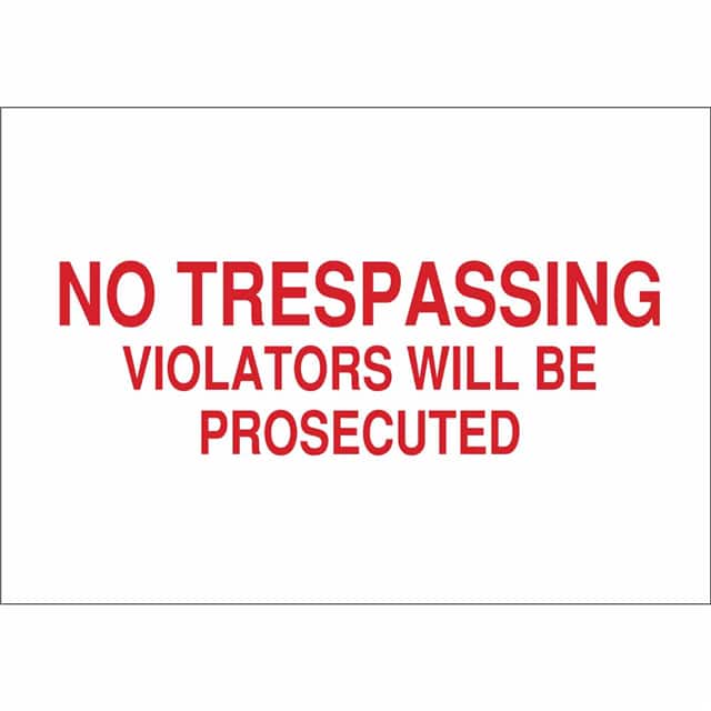 84252 B302-7X10-WR-T-NO TRESPASSING VI