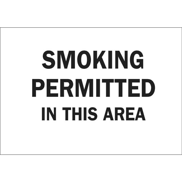 88472 B302-10X14-WK-T-SMOKING PERMITTE