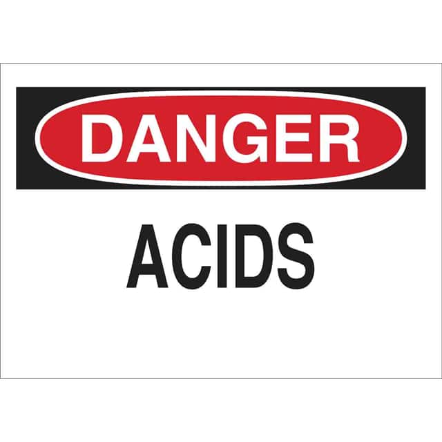 84335 B302 10X14 BLK,RED/WHT DANGER AC