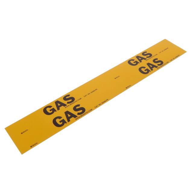 83468-PK PIPE MARKER GAS STY 4 BLK/YLW 5P
