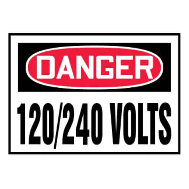 PVS0305D3167 LABEL 5"X3.5" RED/BLACK/WHT 5/PK