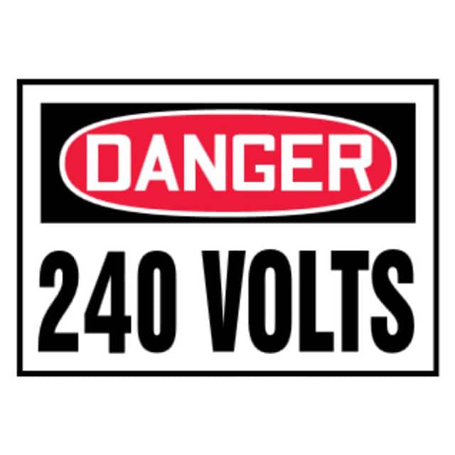 PVS0305D3170 LABEL 5"X3.5" RED/BLACK/WHT 5/PK