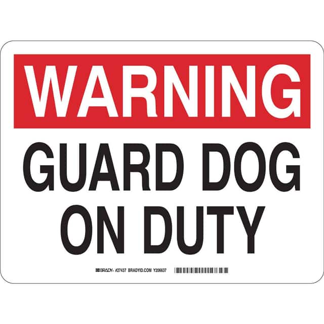 27437 B450 SAFETY SIGNS BLK/RED/WHT