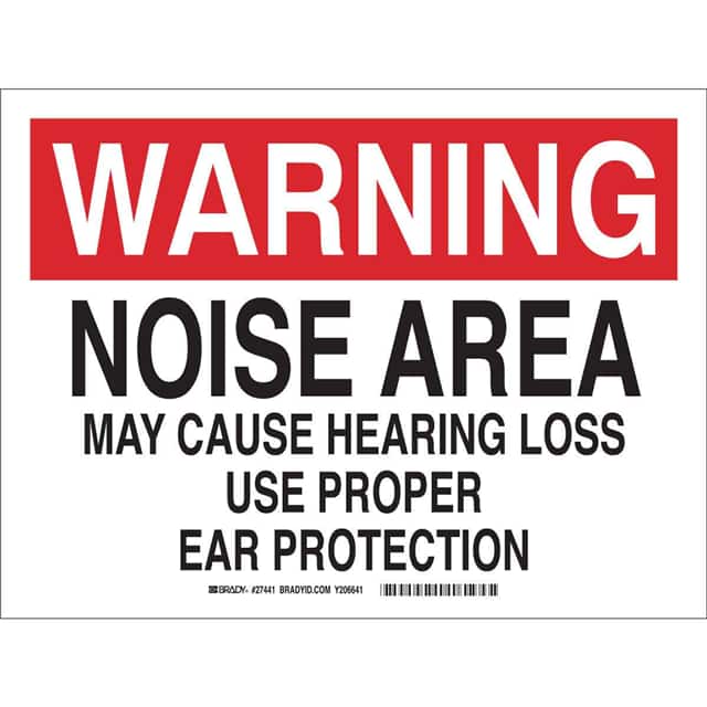 27446 B140 SAFETY SIGNS BLK/RED/WHT