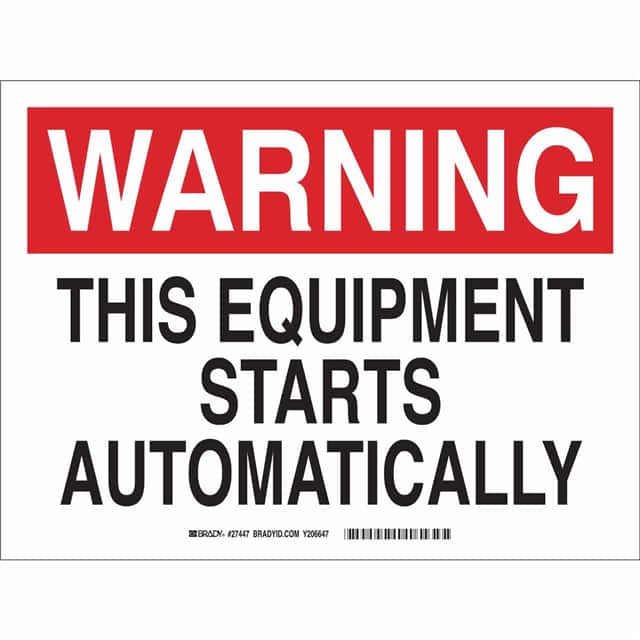 27449 B450 SAFETY SIGNS BLK/RED/WHT