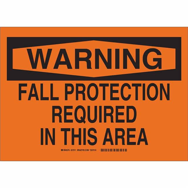 27911 B946 10X14 BLK/ORG WARNING