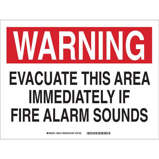 28321 B140 SAFETY SIGNS BLK/RED/WHT