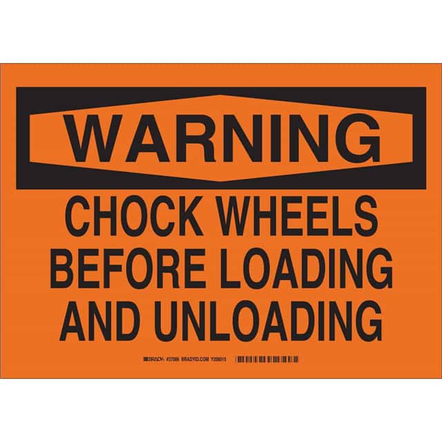 37091 B140 SAFETY SIGNS BLK/ORG
