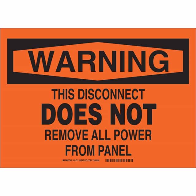 31773 B450 SAFETY SIGNS BLK/ORG