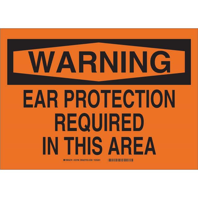 33796 B302 SAFETY SIGN 10X14 BLK/ORG