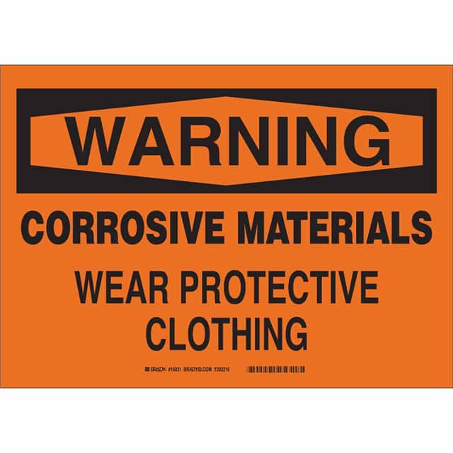 16033 B450 SAFETY SIGNS BLK/ORG