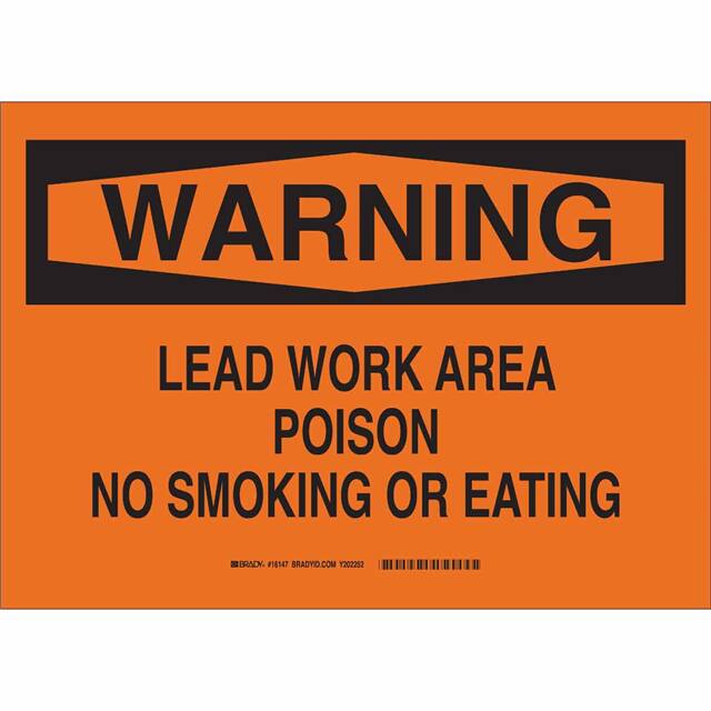 16173 B140 SAFETY SIGNS BLK/ORG