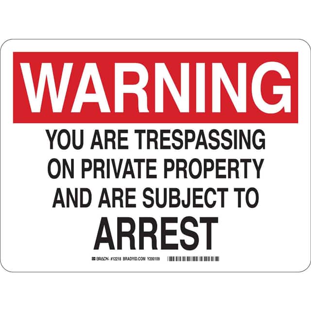 12220 B140 SAFETY SIGNS BLK/RED/WHT