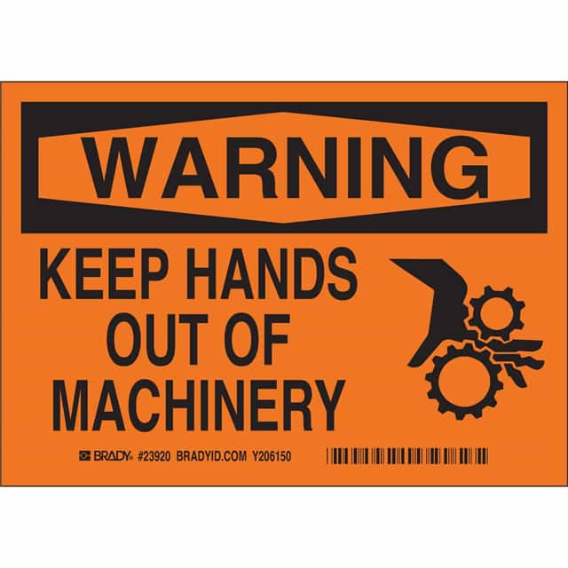 23931 B140 SAFETY SIGNS BLK/ORG