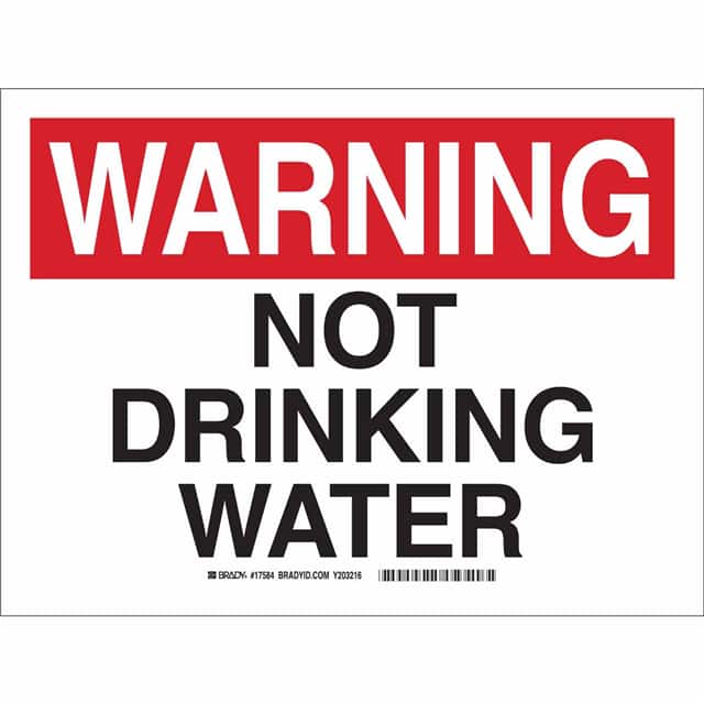 17585 B302 SAFETY SIGNS BLK/RED/WHT