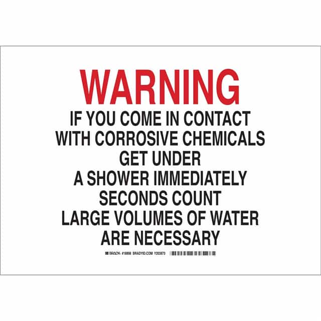 18903 B450 SAFETY SIGNS BLK/RED/WHT