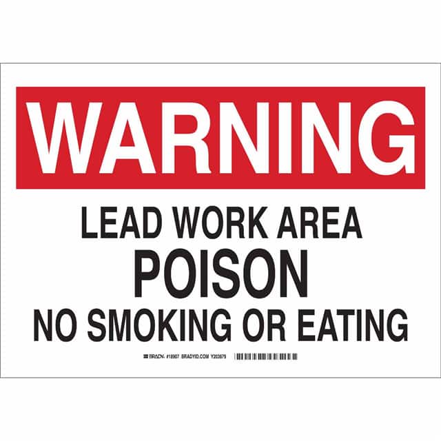 18909 B450 SAFETY SIGNS BLK/RED/WHT