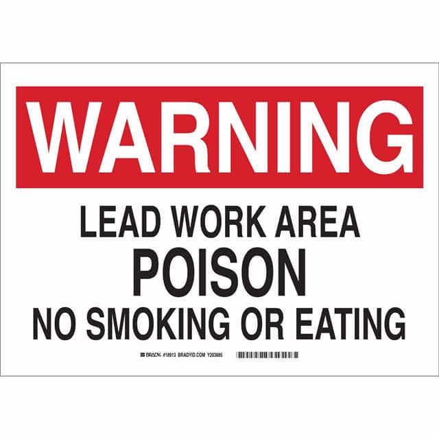 18915 B450 SAFETY SIGNS BLK/RED/WHT