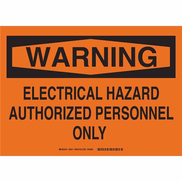 20213 B450 SAFETY SIGNS BLK/ORG