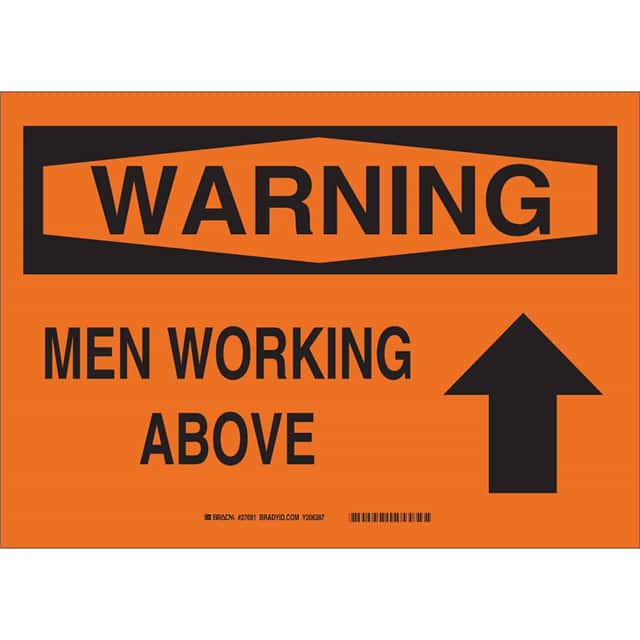 27090 B450 SAFETY SIGNS BLK/ORG