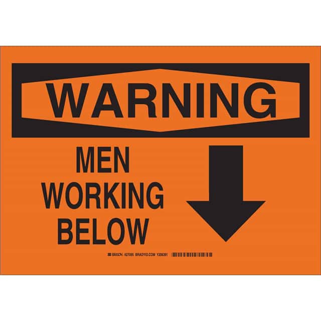 27099 B140 SAFETY SIGNS BLK/ORG