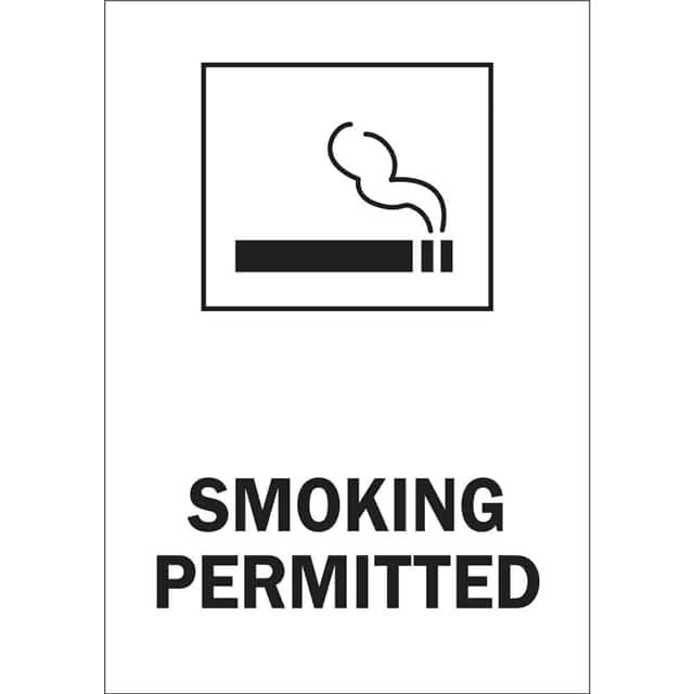 88470 B302-10X14-WG-O-NO SMOKING SIGN