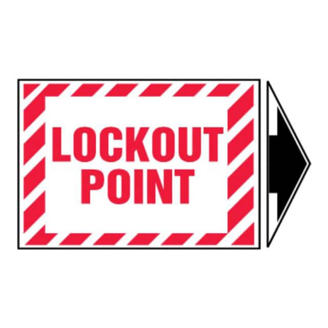 PVS0305B3541 LABEL 5"X3.5" RED/BLACK/WHT 5/PK