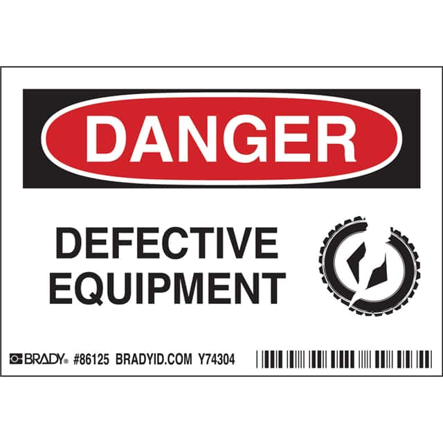 86125 B302-3.5X5-WG-O-5/PK-DNGR.DEFECT