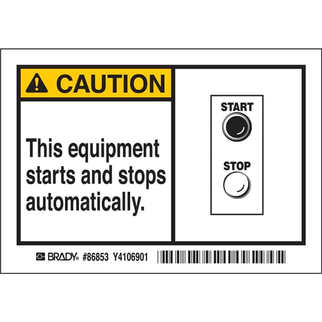 86853 B302-3.5X5-WY-T-5/PK--BLK/YEL/WH