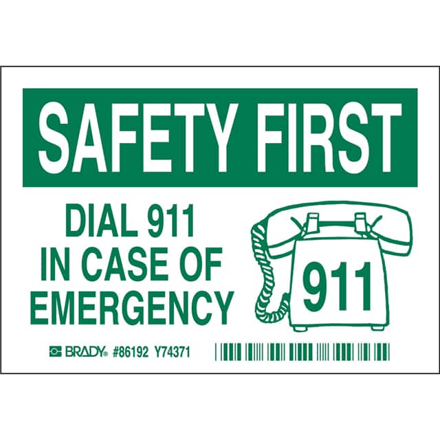86192 B302-3.5X5-WG-O-5/PK-SAFETY FIRS