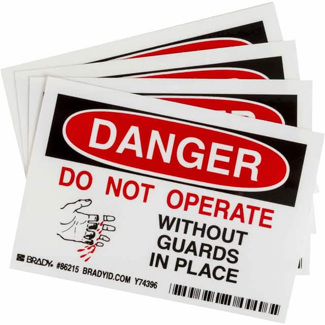 86215 B302-3.5X5-WG-O-5/PK-DANGER DO N