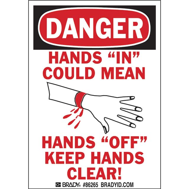 86265 B302-5X3.5-WG-O-5/PK-DNGR.HANDS"