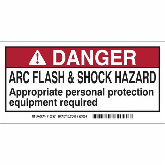 103531 B302,4X2" ARC FLASH & SHOCK LBL,