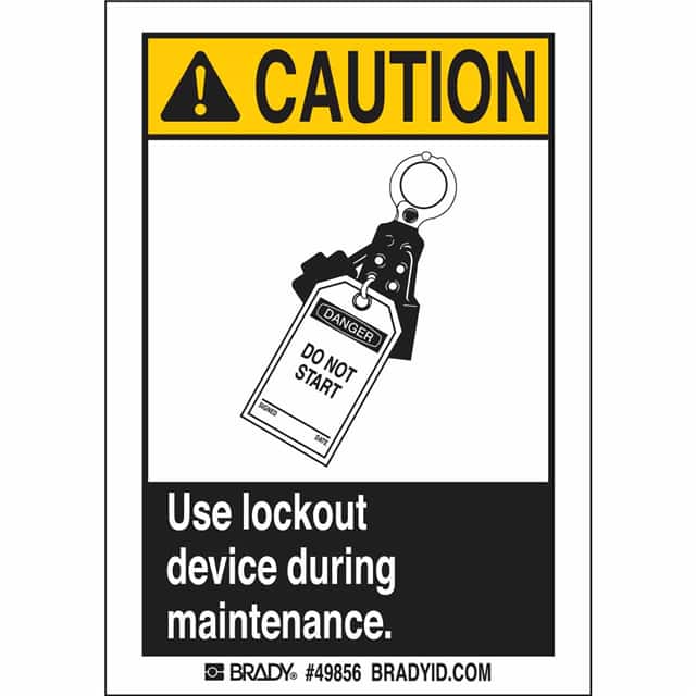 49856 USE LOCKOUT DEVICE 5/PK