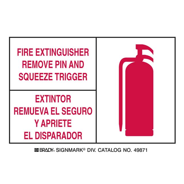 49871 ENG/SPN FIRE EXTINGUISHER 5/PK