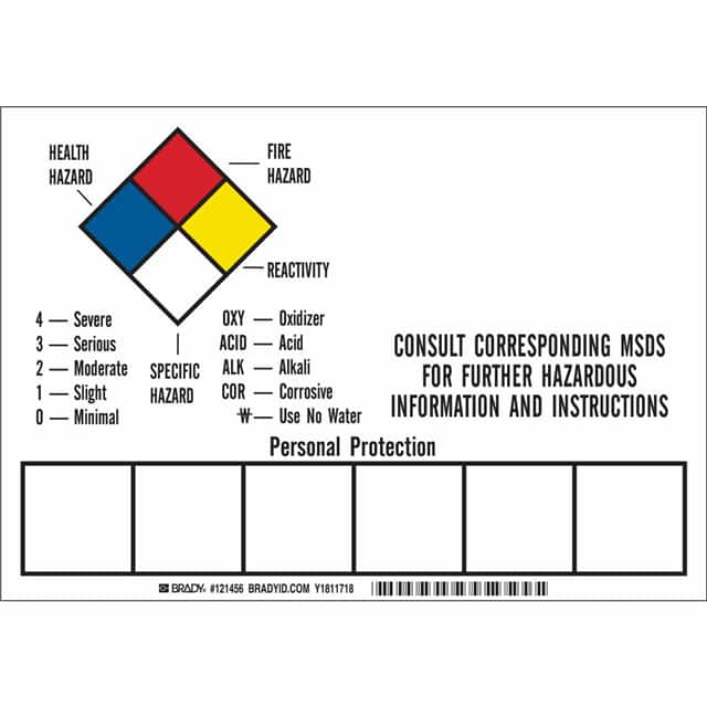 121456 B7569, 7X10",NFPA, 5/PKG