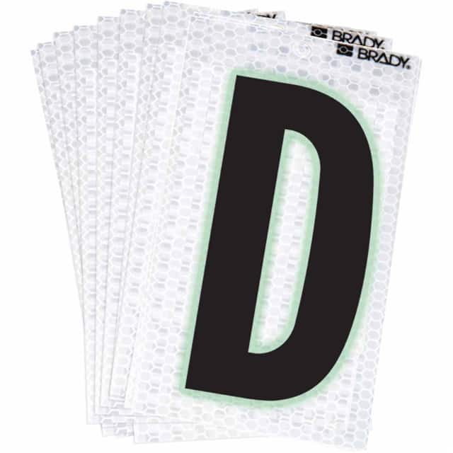 3000-D BRADY 2" SELF ADHESIVE LETTER D