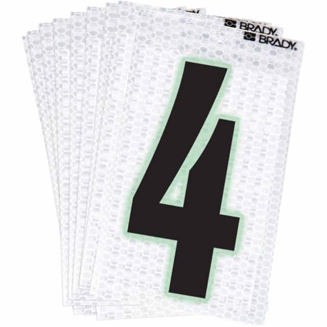 3000-4 BRADY 2" SELF ADHESIVE NUMBER 4
