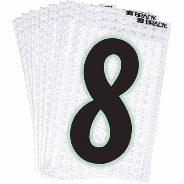 3000-8 BRADY 2" SELF ADHESIVE NUMBER 8