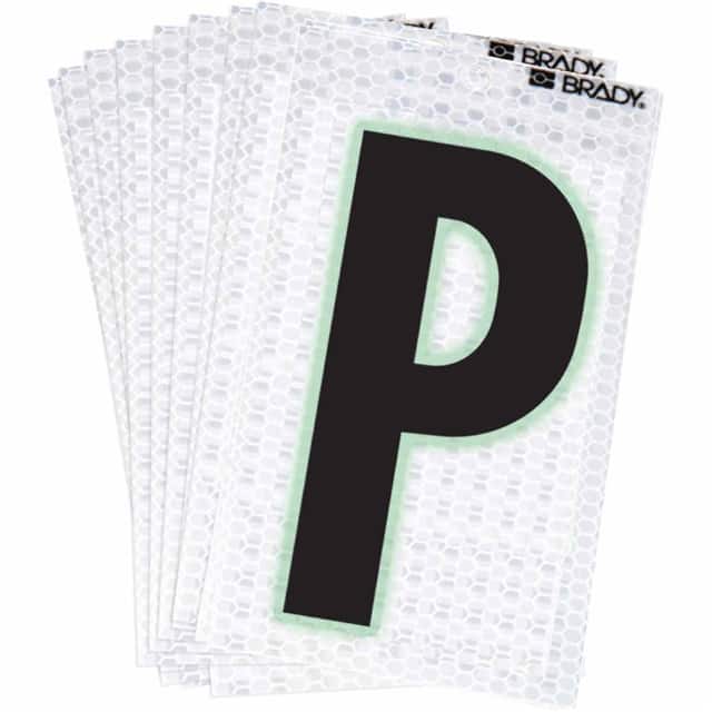 3000-P BRADY 2" SELF ADHESIVE LETTER P