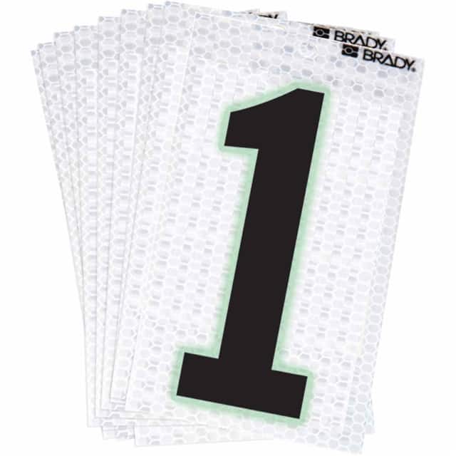 3000-1 BRADY 2" SELF ADHESIVE NUMBER 1