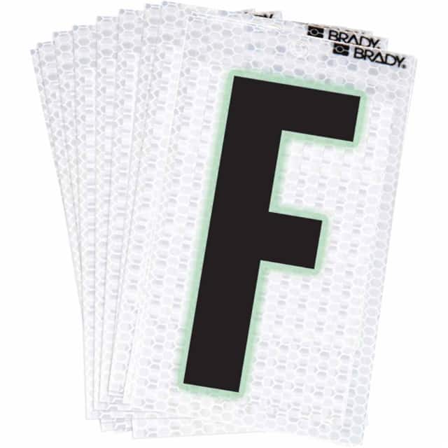 3000-F BRADY 2" SELF ADHESIVE LETTER F