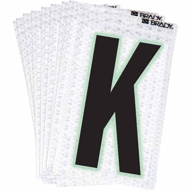 3000-K BRADY 2" SELF ADHESIVE LETTER K