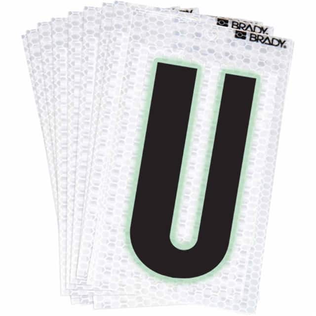 3000-U BRADY 2" SELF ADHESIVE LETTER U